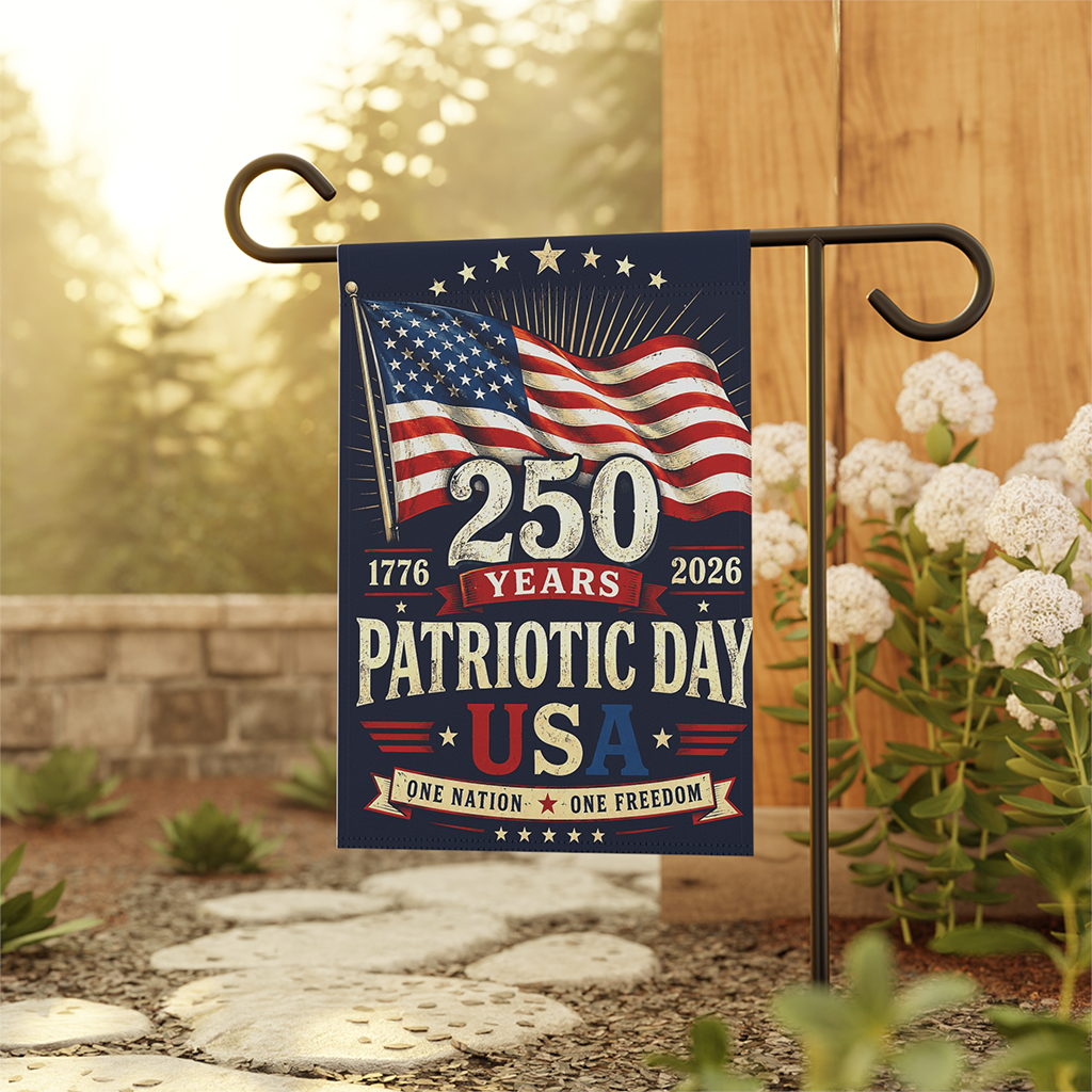 250 Years Patriotic Day USA Flag - 4th of July Gift for Him & Her - back view