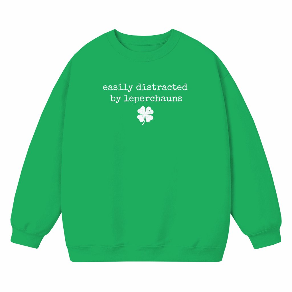 Funny Irish Leprechaun Shamrock Sweatshirt – St Patrick's Day Gift - front view