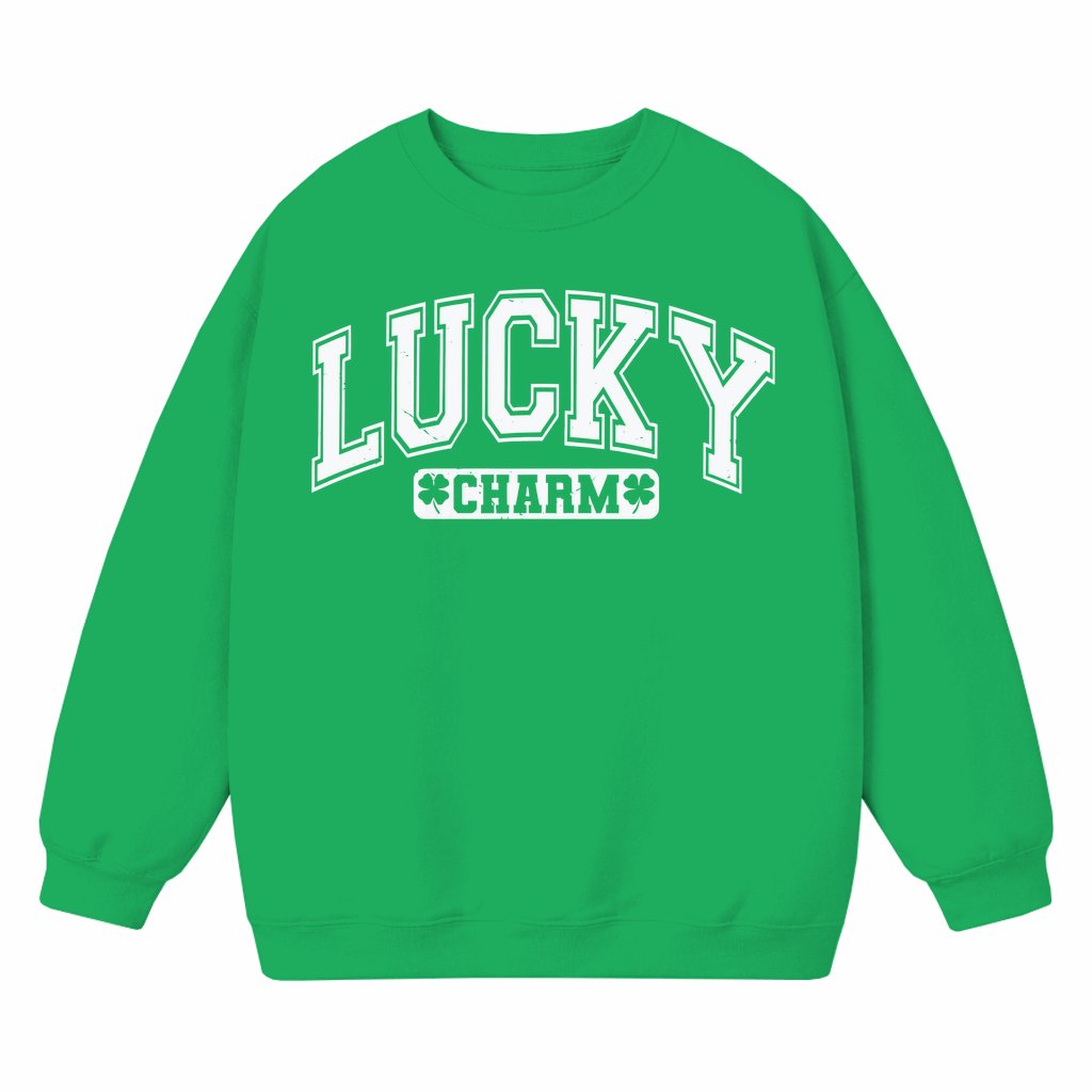 Lucky Charm Sweatshirt St Patrick's Day – Gift for Women Trendy - front view
