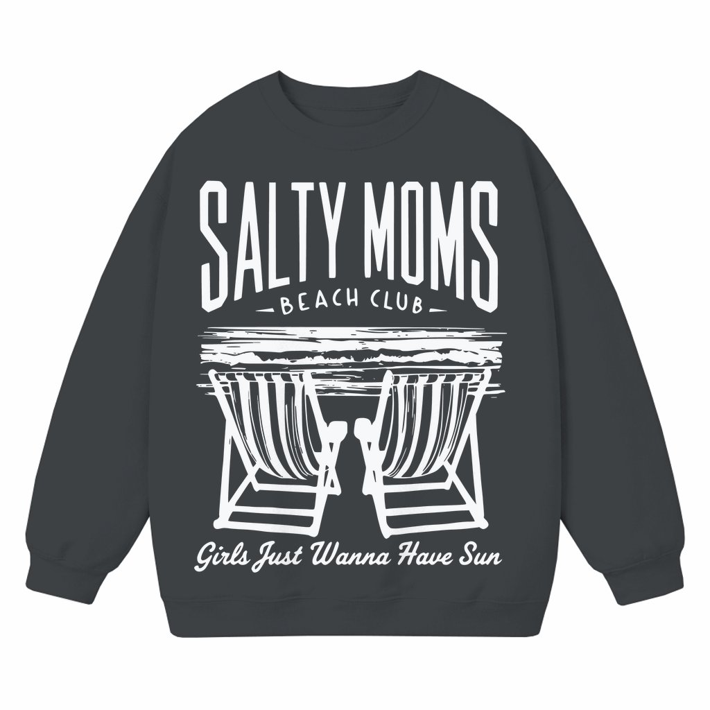 Beach Club Sweatshirt – Mother's Day Gift for Mom Retro Aesthetic - front view