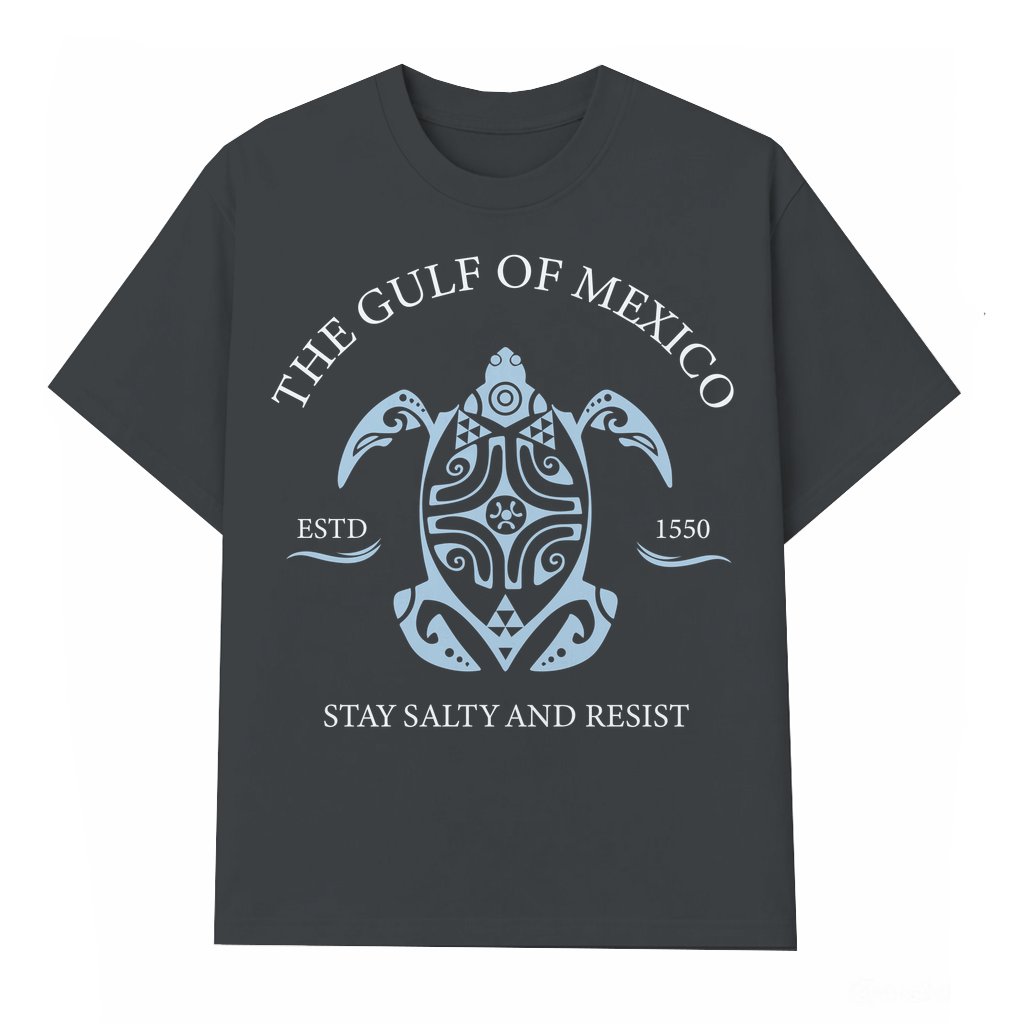 Gulf of Mexico Stay Salty Resist Turtle T-shirt – Gift for Beach Lover - front view