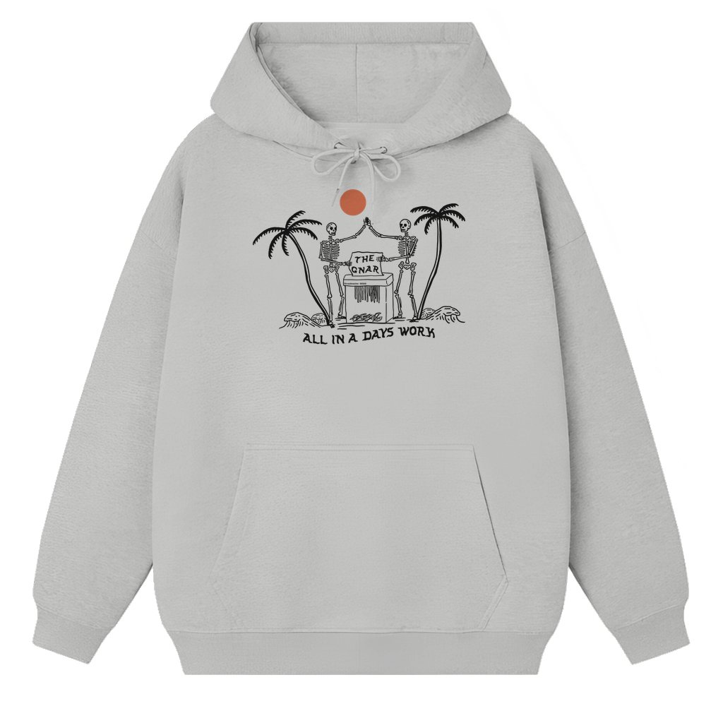 Gnar Skeleton Hoodie – Summer Gift for Men Tropical - front view