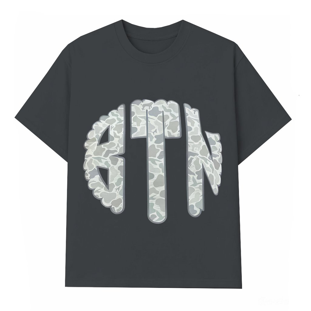 Retro Camo Monogram T-shirt – Gift for Women Personalized - front view
