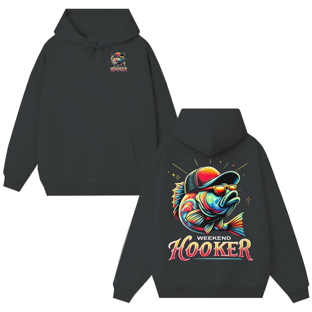 Funny Weekend Hooker Fishing Hoodie – Fishing Gift for Dad - front view