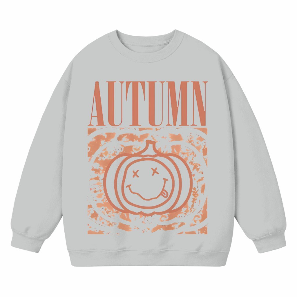 Autumn Pumpkin Rock Vintage Band Sweatshirt – Fall Gift - front view