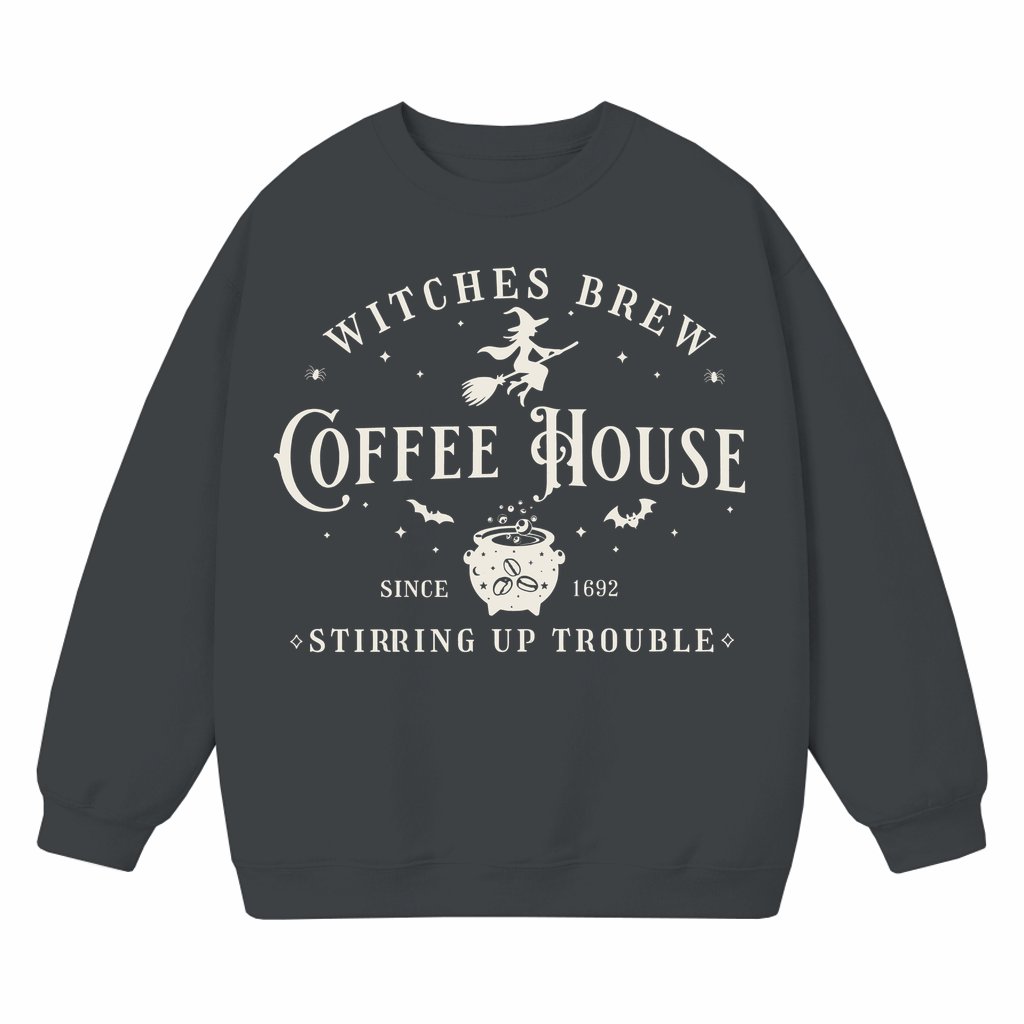 Witches Brew Halloween Sweatshirt – Gift for Her Spooky Season - front view
