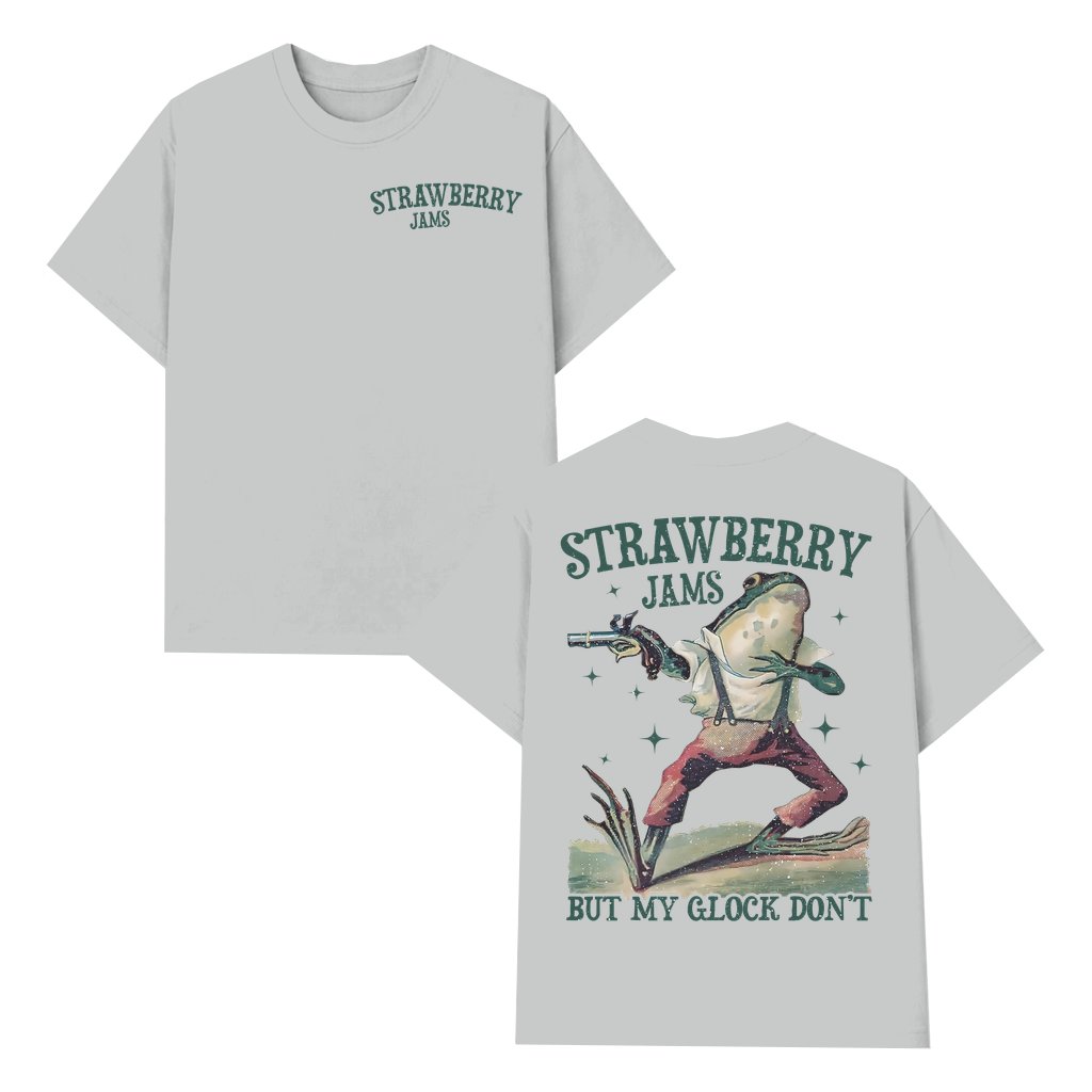 Funny Strawberry Jams But My Piece T-shirt – Funny Gift Vintage Unisex - front view