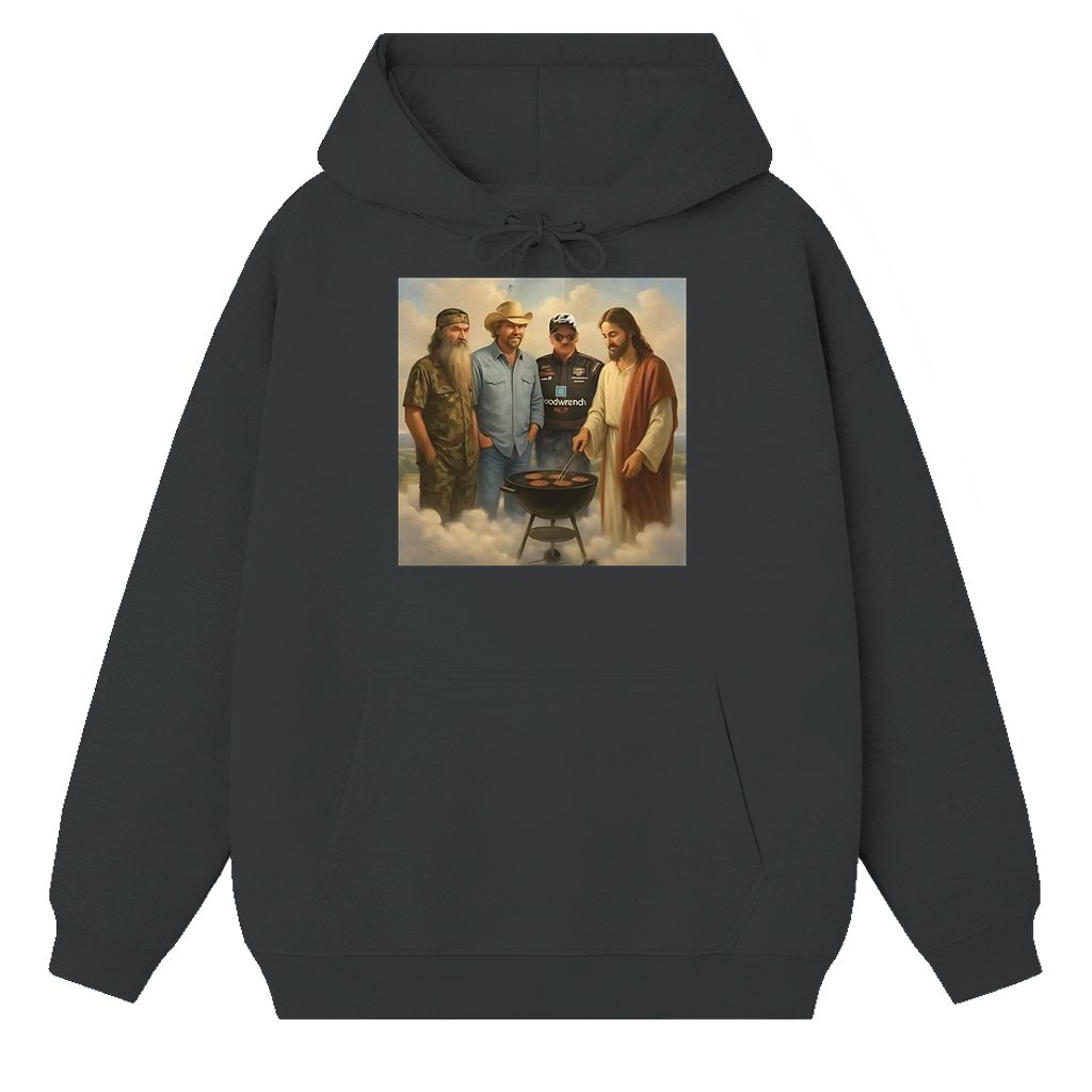 Heaven Reunion Hoodie – Funny Vintage 90s Gift for Friends - front view