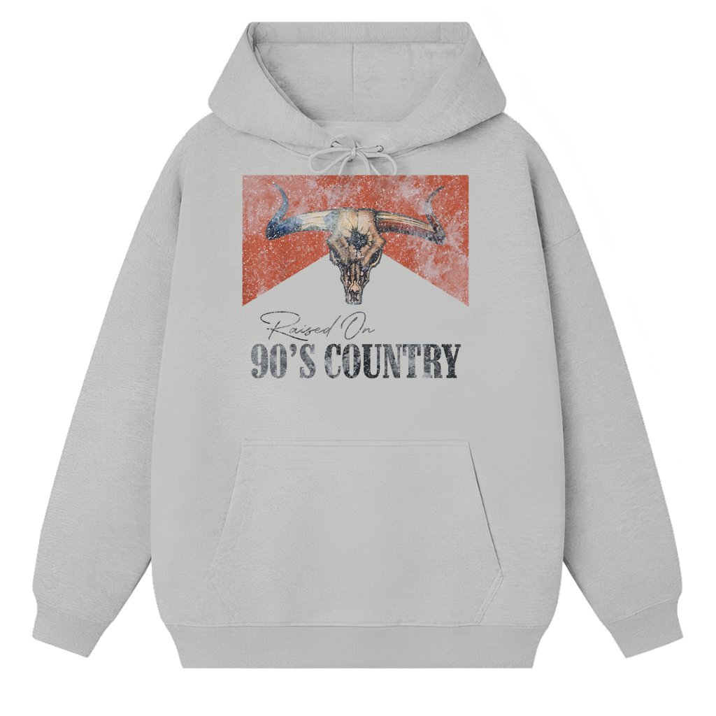 Country Concert Hoodie – Nashville Girls Trip Gift for Cowgirls Vintage 90s Distressed Western - front view