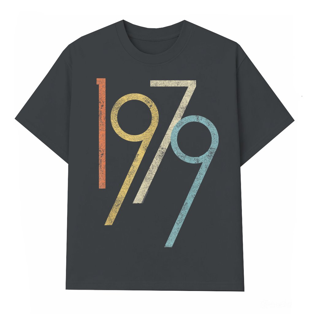1979 Birth Year T-shirt – Vintage Birthday Gift for Men Women - front view