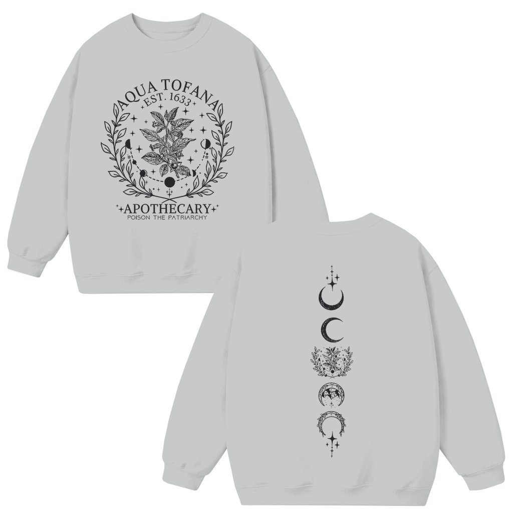 Poison The Patriarchy Sweatshirt – Aqua Tofana Gift for Women Funny Vintage Feminist Witchy - front view