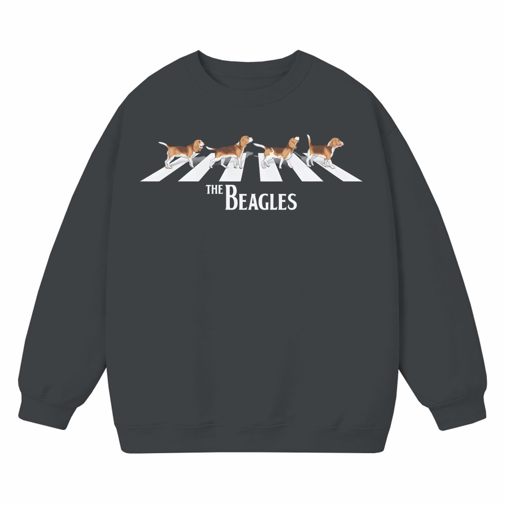 Beagles Dog Sweatshirt – Gift for Dog Mama Dog Dad Vintage Indie Style - front view