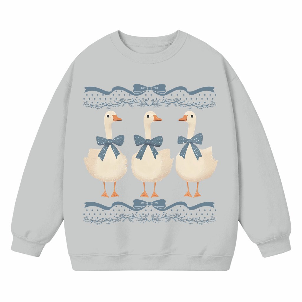 Mama Goose Baby Geese Sweatshirt – Mother's Day Gift for Mom Vintage Cute - front view