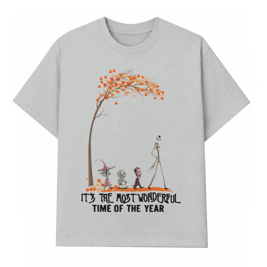 Most Wonderful Time of Year T-shirt – Halloween Gift Vintage Classic Unisex - front view