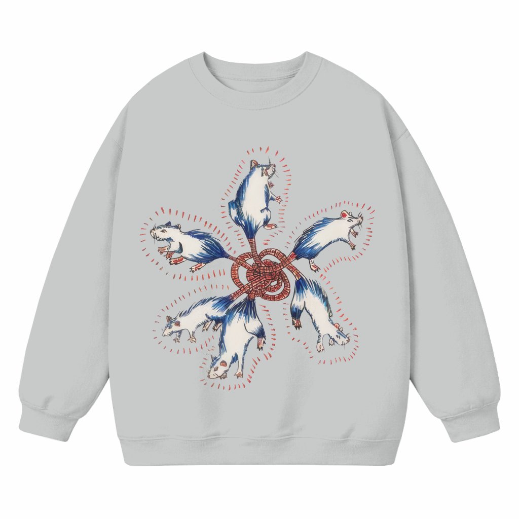 Rat King Sweatshirt – Funny Beer Drinking Gift for Men - front view