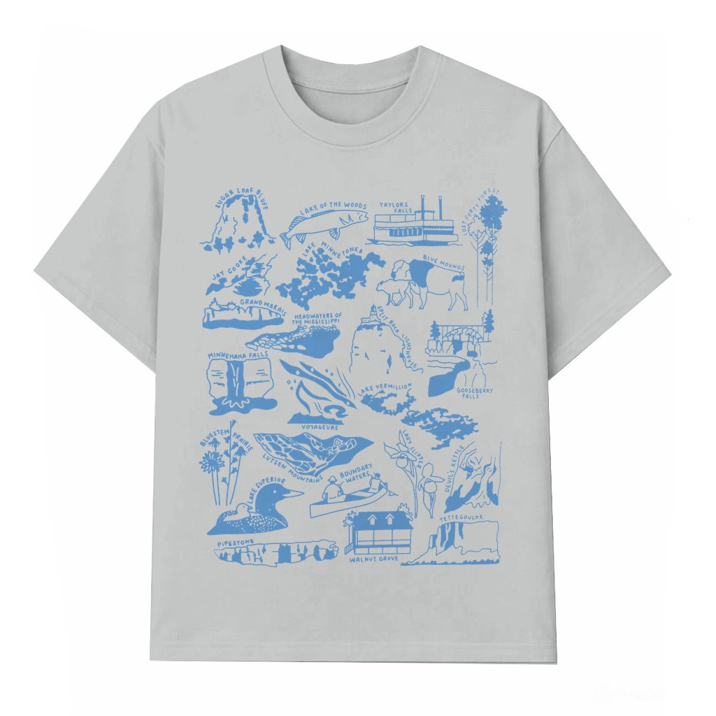 Minnesota Nature Checklist T-shirt – Summer Gift for Women Trendy - front view