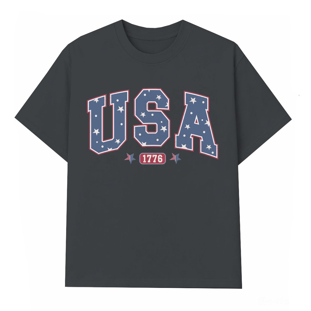 USA 1776 Patriotic T-shirt – Fourth of July Gift Classic - front view