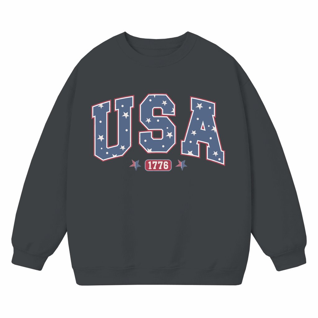 America 1776 Patriotic Sweatshirt – Fourth of July Gift for Women - front view