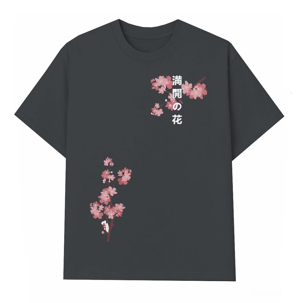 Floral Print T-shirt – Streetwear Summer Casual Gift for Men - front view
