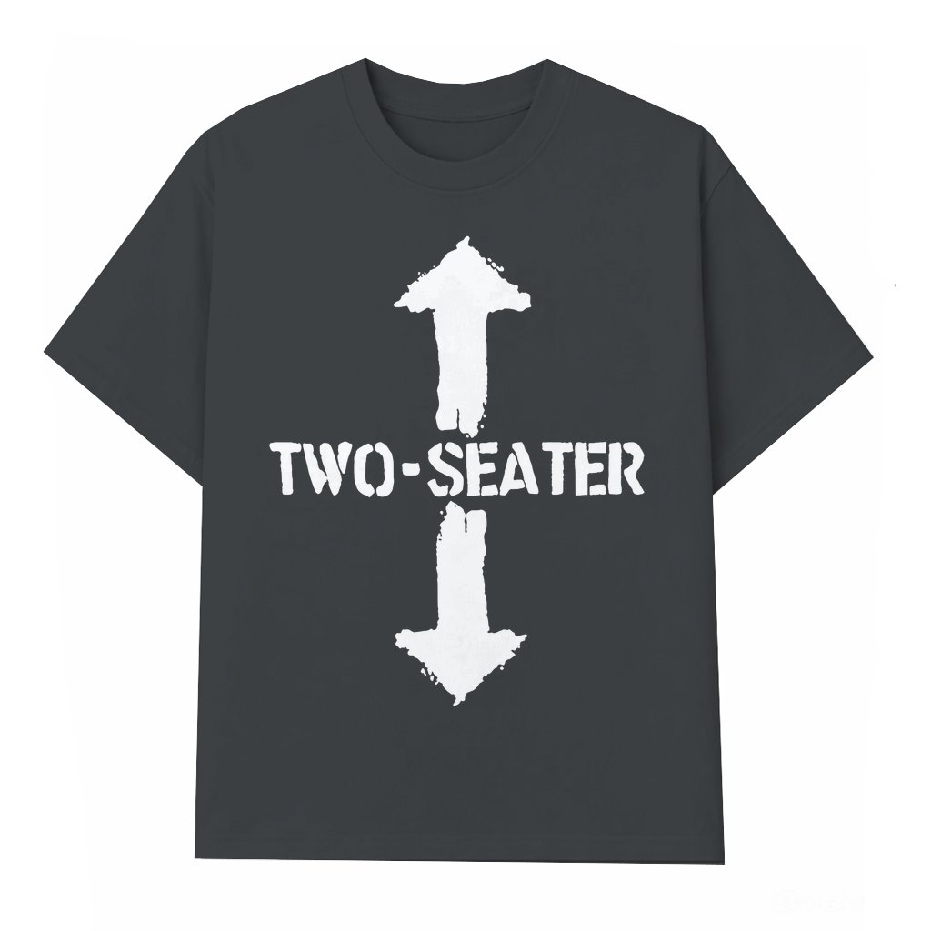 Funny Two-Seater Double Arrow T-shirt – Gift for Men Casual Streetwear - front view