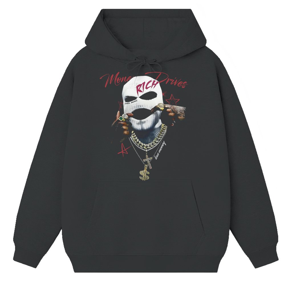 Money Drives Dollar Chains Hoodie – Gift for Men Streetwear - front view
