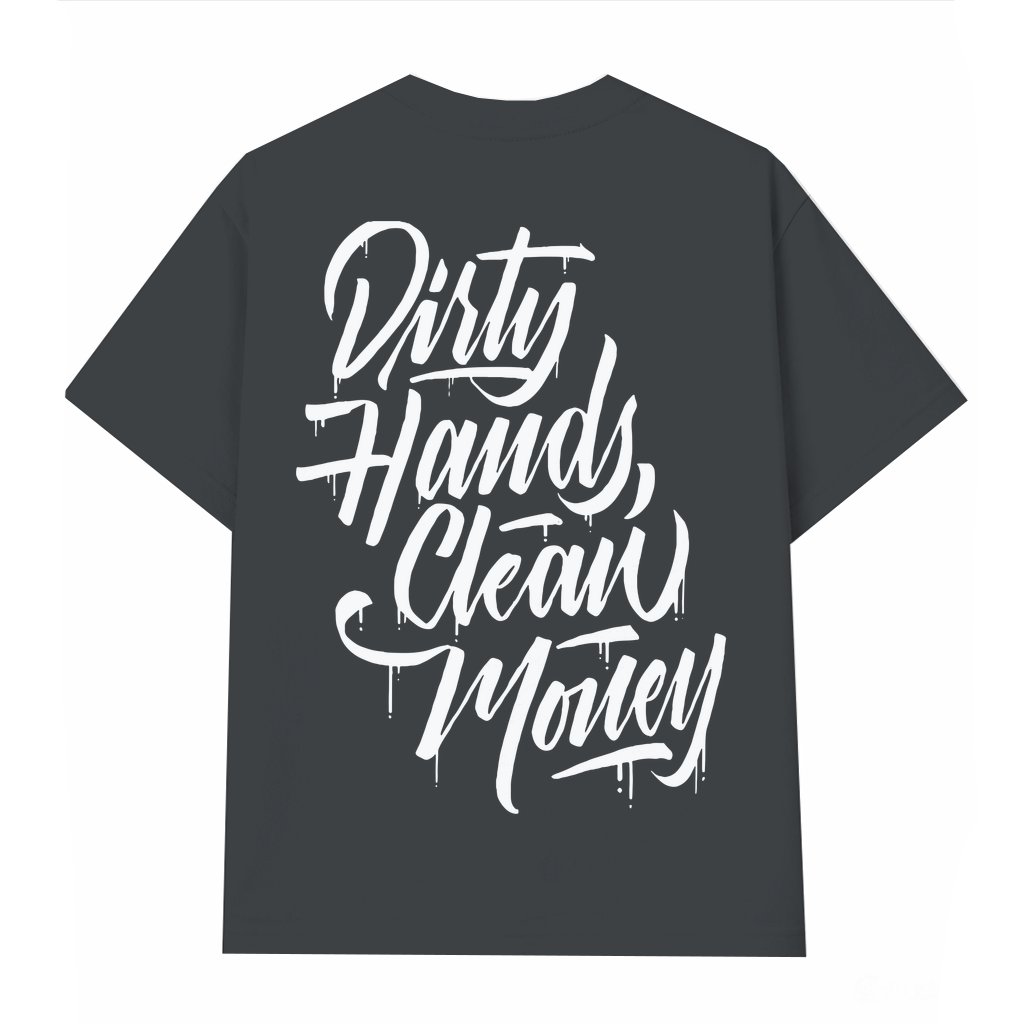 Dirty Hands Make Clean Money T-shirt – Birthday Gift for Mechanic Funny Workwear - front view
