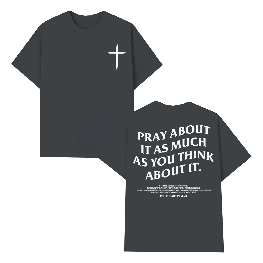 Streetwear Cross T-shirt – Birthday Gift for Him Her Trendy 2 Sided Print - front view