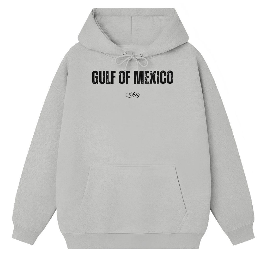 Gulf of Mexico Ocean Hoodie – Travel Gift for Travelers Retro Minimalist Streetwear - front view