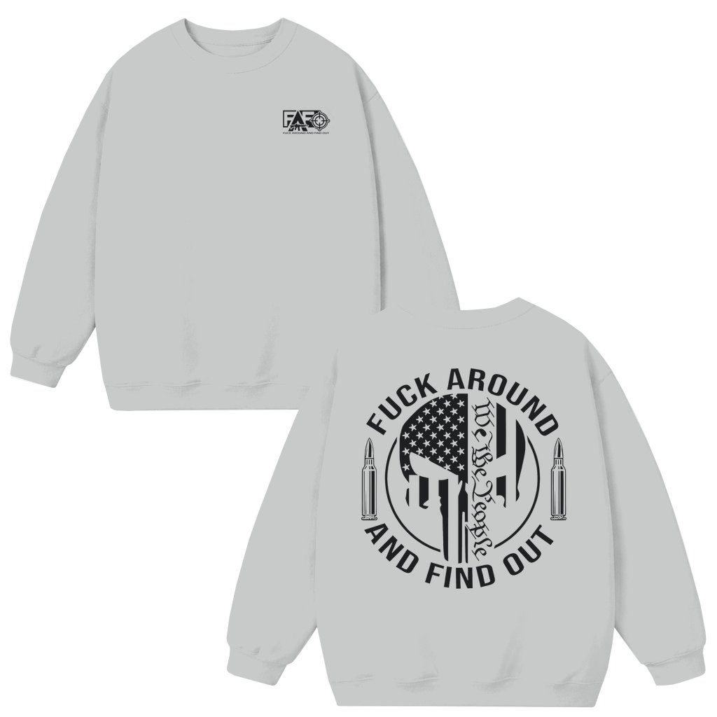 We The People Sweatshirt – Patriotic Gift for Men Women 90s Streetwear - front view