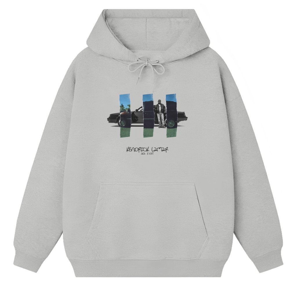 Car Design Hoodie – Hip Hop Streetwear Gift for Rap Fan - front view