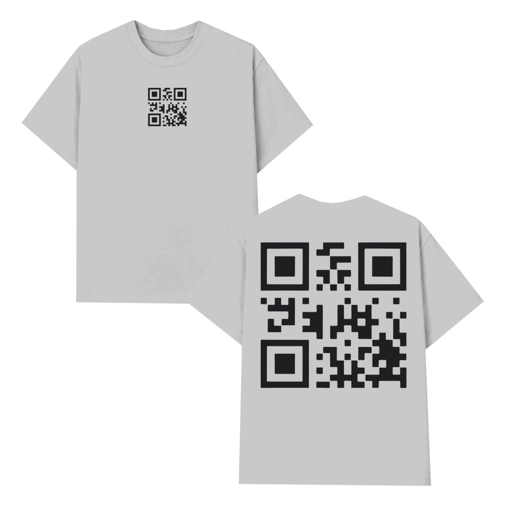 Geeky QR Code T-shirt – Gift for Tech Lover Minimalist - front view