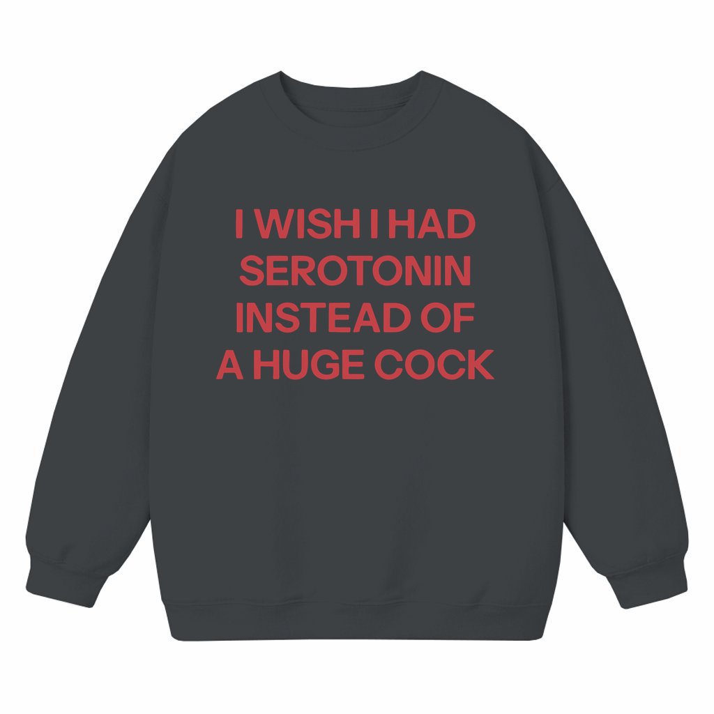 Funny I Wish Sweatshirt – Gift for Friends Trendy Streetwear Crewneck - front view