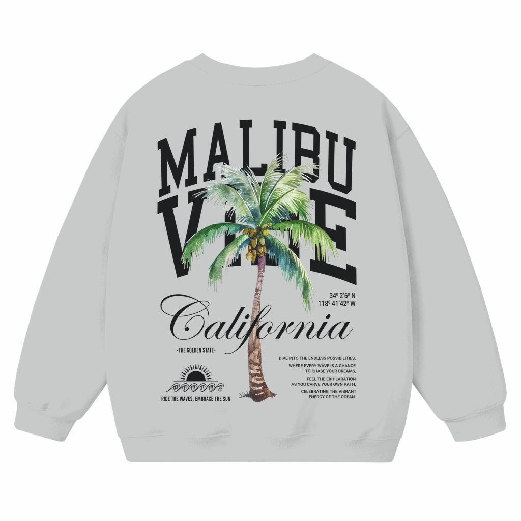 Coconut Tree Sweatshirt Summer Gift for Men – Streetwear Oversized - front view
