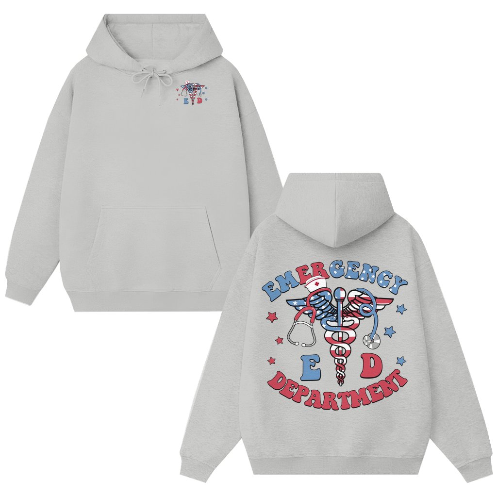 Emergency Nurse ER RN Hoodie – Gift for Nurses Trendy - front view