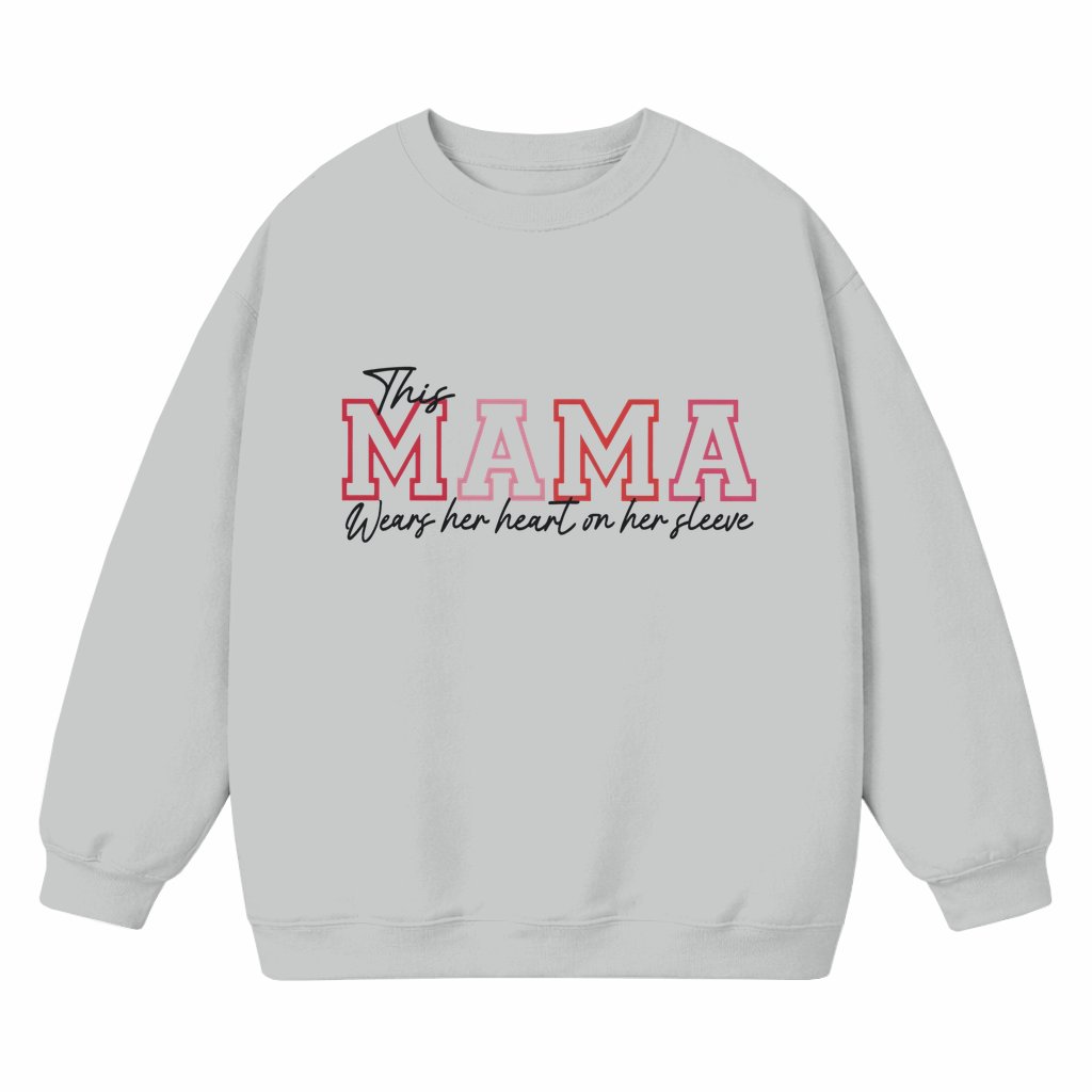 Personalized Mama Sweatshirt – Mother's Day Gift for New Mom Custom Kid Names - front view