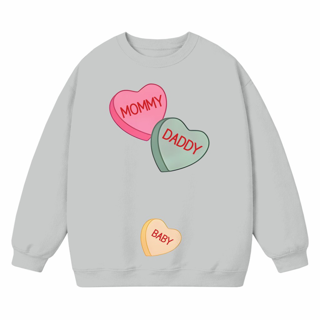 Extra Heartbeat Pregnancy Sweatshirt – Valentine Baby Announcement Gift for New Mom - front view
