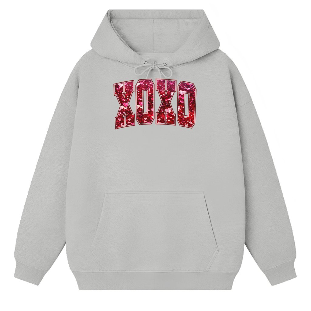 Cute XOXO Hoodie – Valentine's Day Galentine's Day Gift for Her - front view