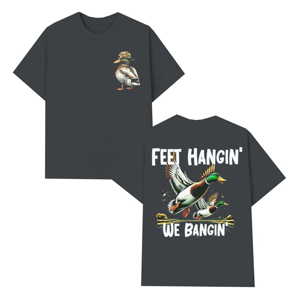 Duck Hunting Fishing Life T-shirt – Gift for Hunter Fisherman 2 Sided Print - front view