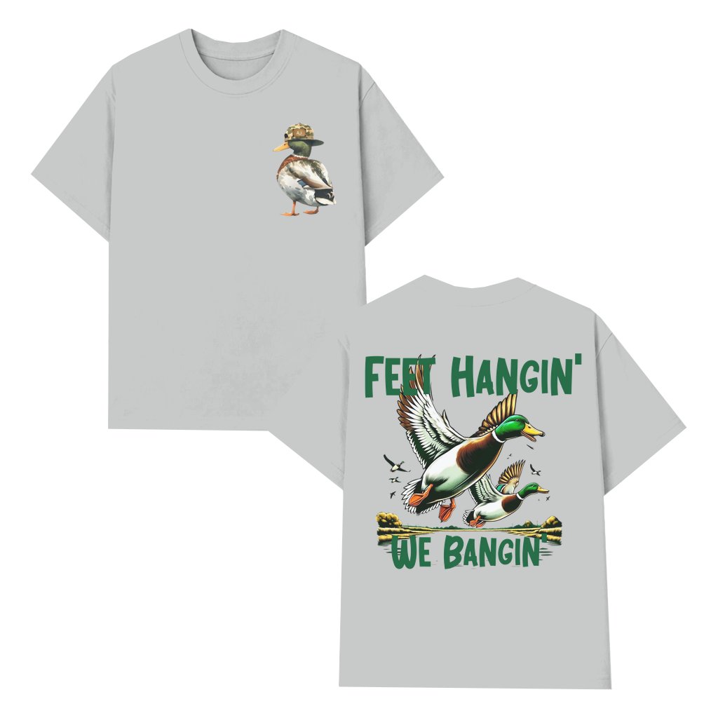 Duck Hunting Fishing Life T-shirt – Gift for Hunters 2 Sided Print - front view