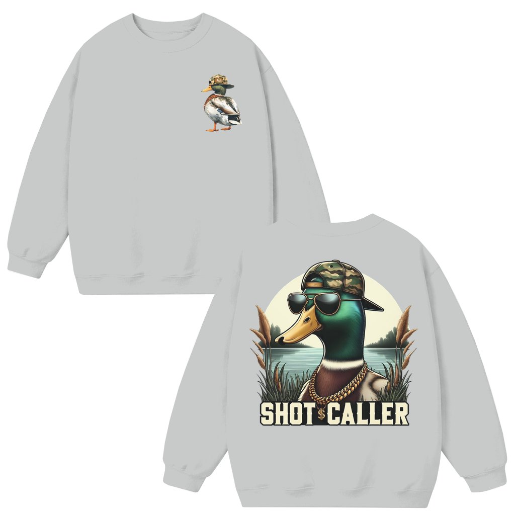 Duck Hunting Sweatshirt – Gift for Hunter Vintage 2 Sided Print - front view