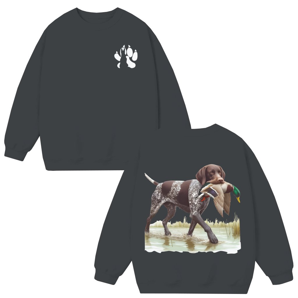 Classic Field Hunt Unisex Sweatshirt – Gift for Hunters Pointer Quail Graphic - front view
