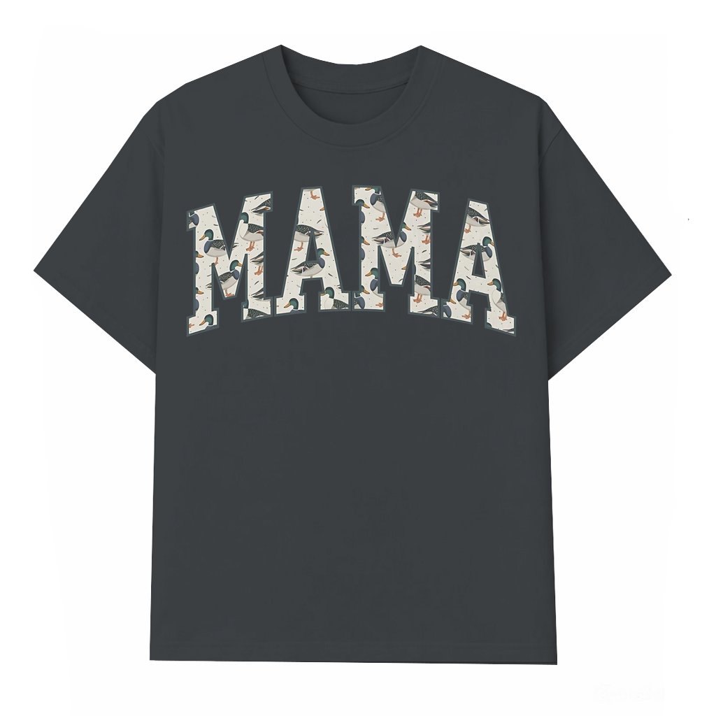 Trendy Duck Hunting Mama T-shirt – Gift for Mama Outdoor Adventure - front view