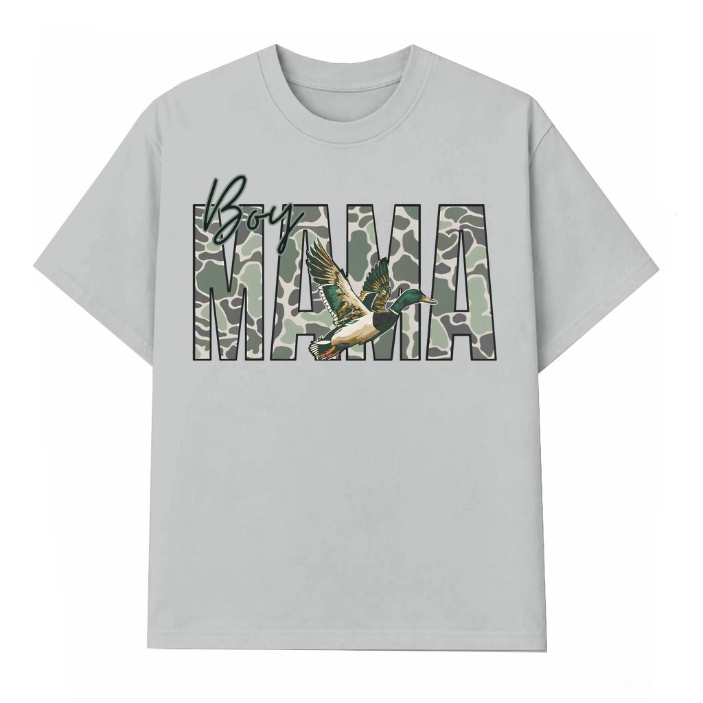 Camo Mama Mallard Ducks T-shirt – Hunting Gift for Mama Outdoor Adventure - front view