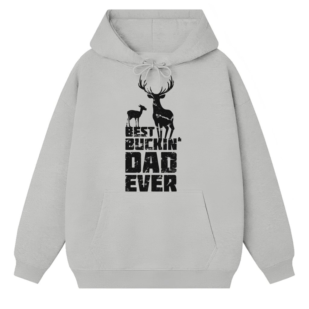 Funny Deer Hunting Dad Hoodie, Perfect Gift for Father's Day - front view