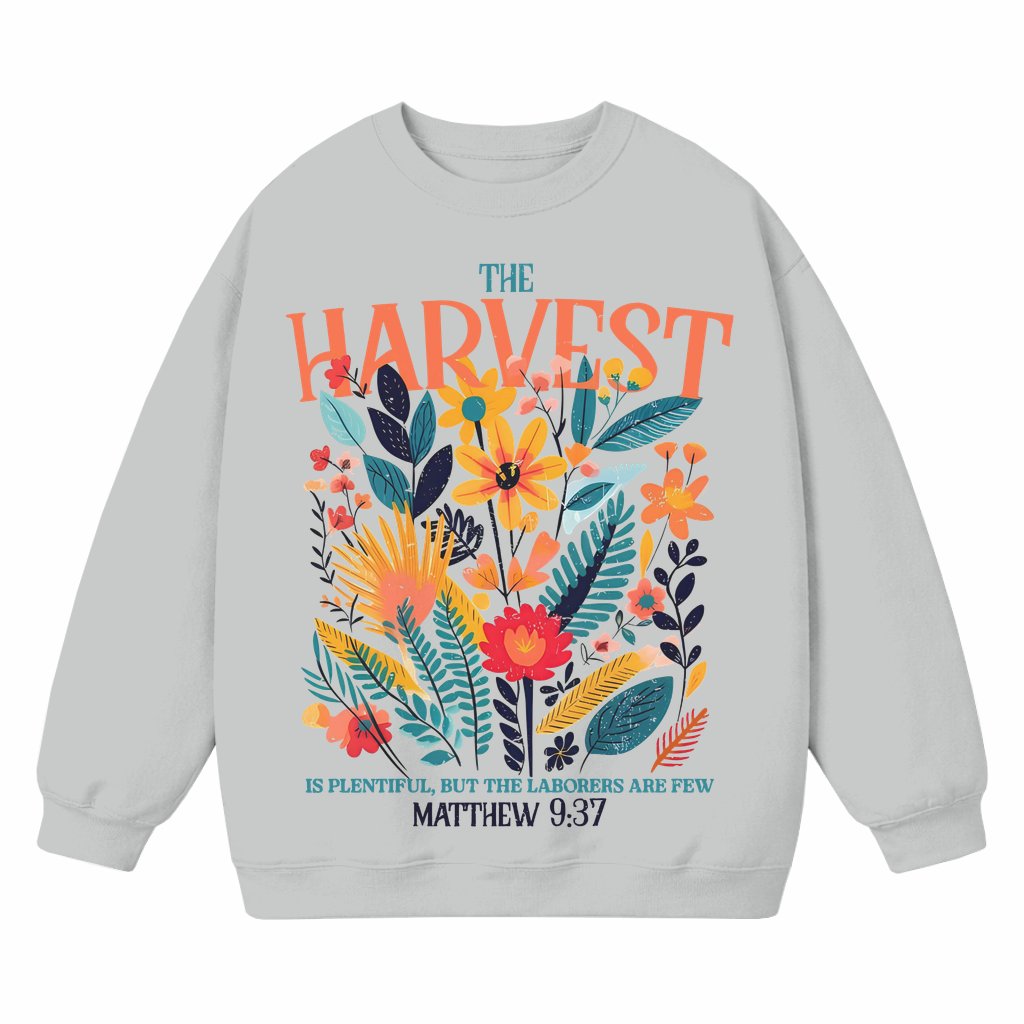 Grateful Christian Harvest Sweatshirt – Scripture Gift for Men and Women - front view