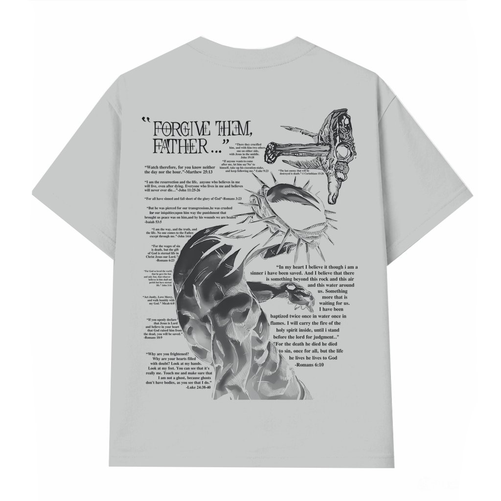 Forgive Them T-shirt – Christian Gift for Father Bible Verses Classic - front view