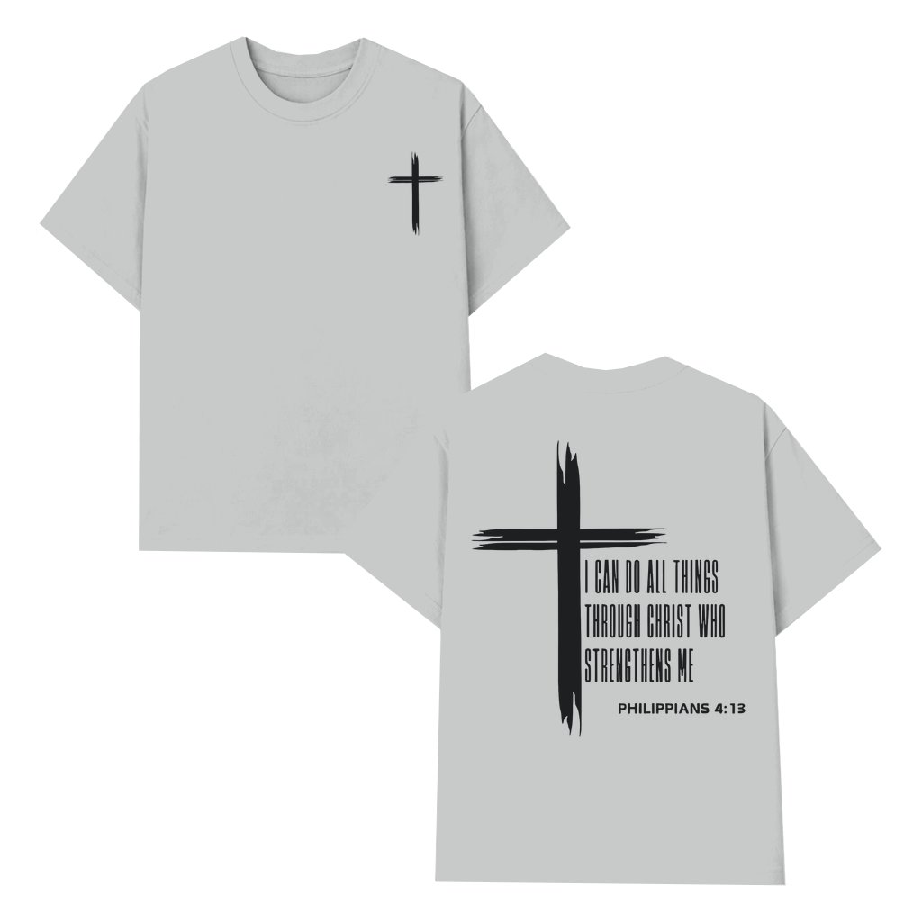 I Can Do All Things T-shirt – Christian Philippians 4:13 Bible Verse Gift - front view