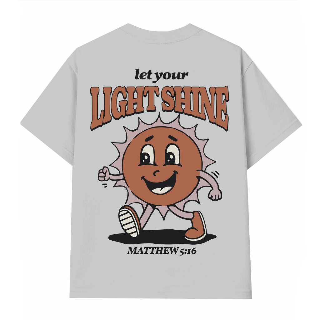Let Your Light Shine Jesus T-shirt – Christian Faith Gift for Men Women - front view