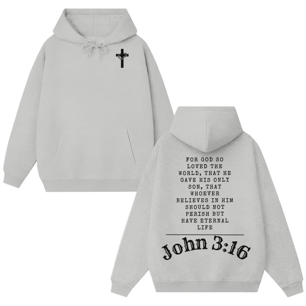 Christian Jesus Bible Verse Hoodie – Christian Gift Unisex Trendy - front view