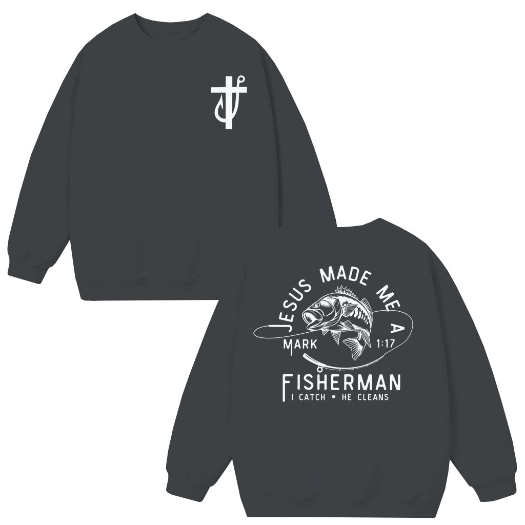 Christian Fisher of Men Sweatshirt – Father's Day Gift for Dad Funny - front view